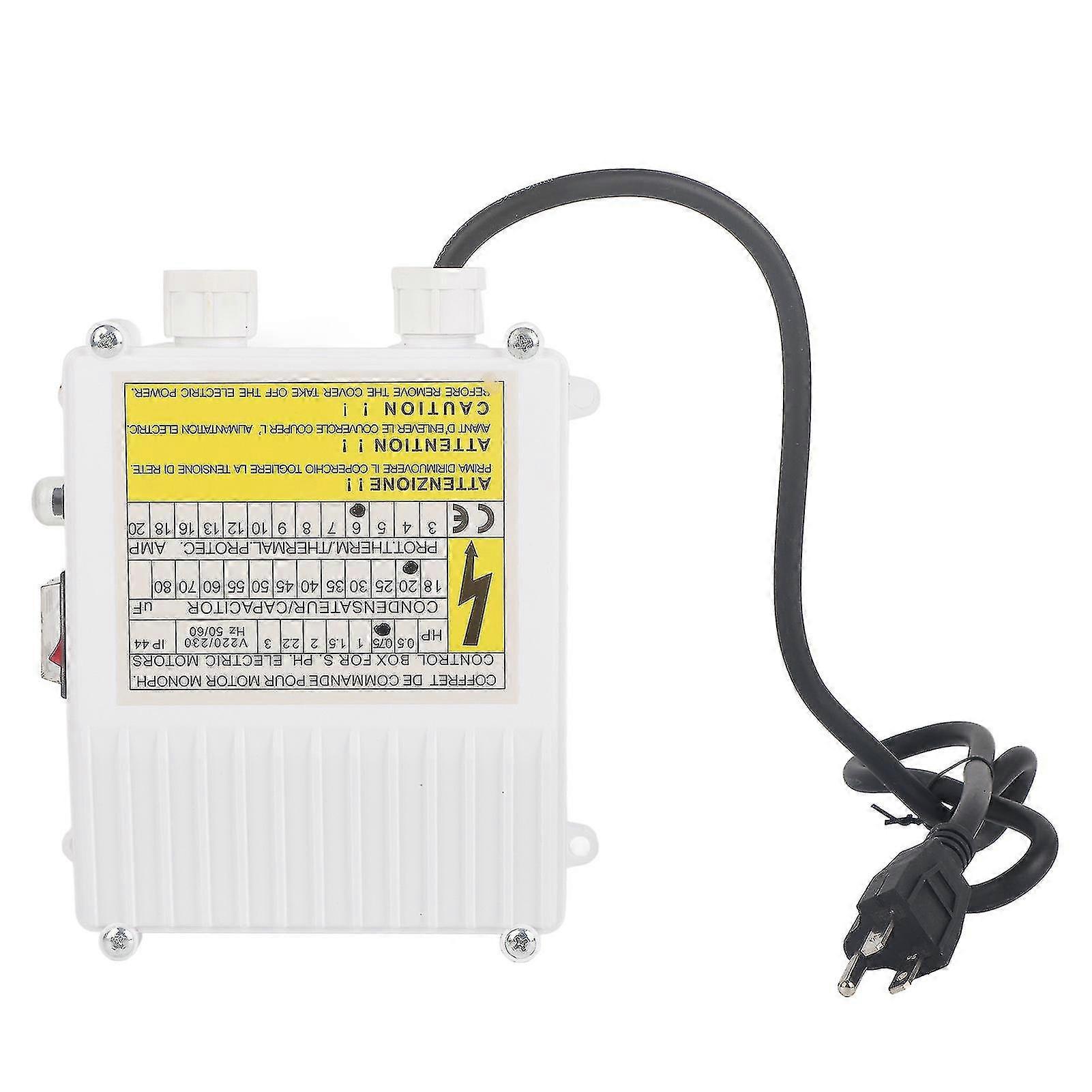 Pump Control Box Bulit In Thermal Protection Circuit Breaker Controller For Deep Well Submersible Household Suction Pumps