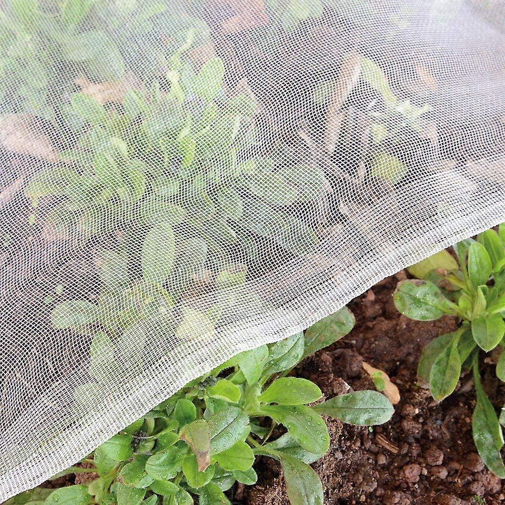 Garden Netting Insect Bug Mesh: 10'x20' Fine Insect Netting Row Cover Screen Cicada Barrier Tree Vegetable Raised Plants Protecting