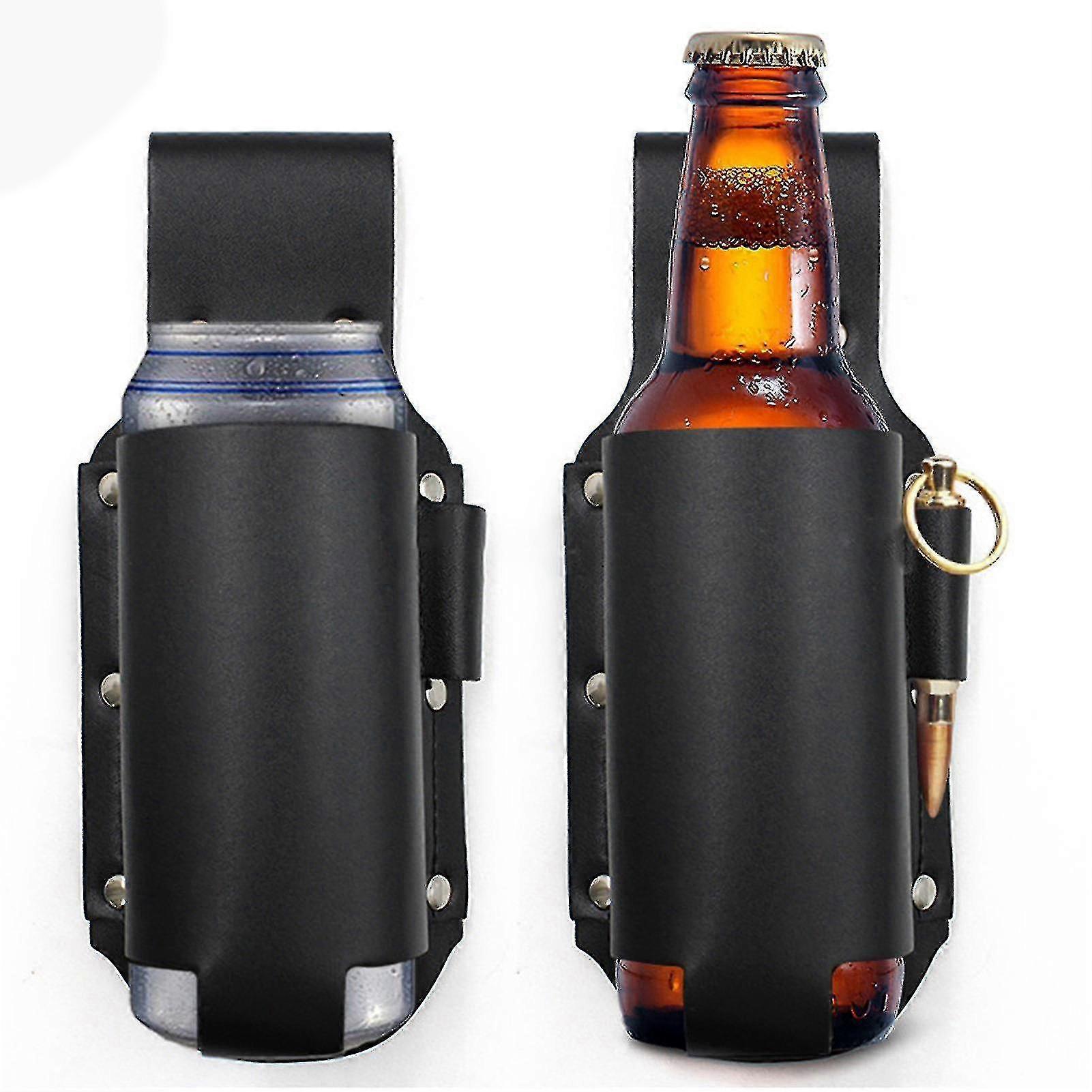 Classic Beer Holster - Leather Beer Holster Bottle Holders - Beer Belt Holster -xx zy.1