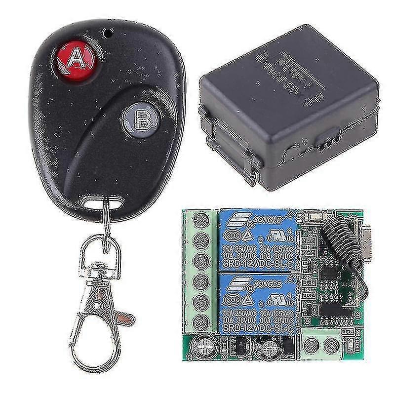Module Rf Transmitter 433mhz Remote Control 433mhz Dc 12v 2ch Relay Receiver