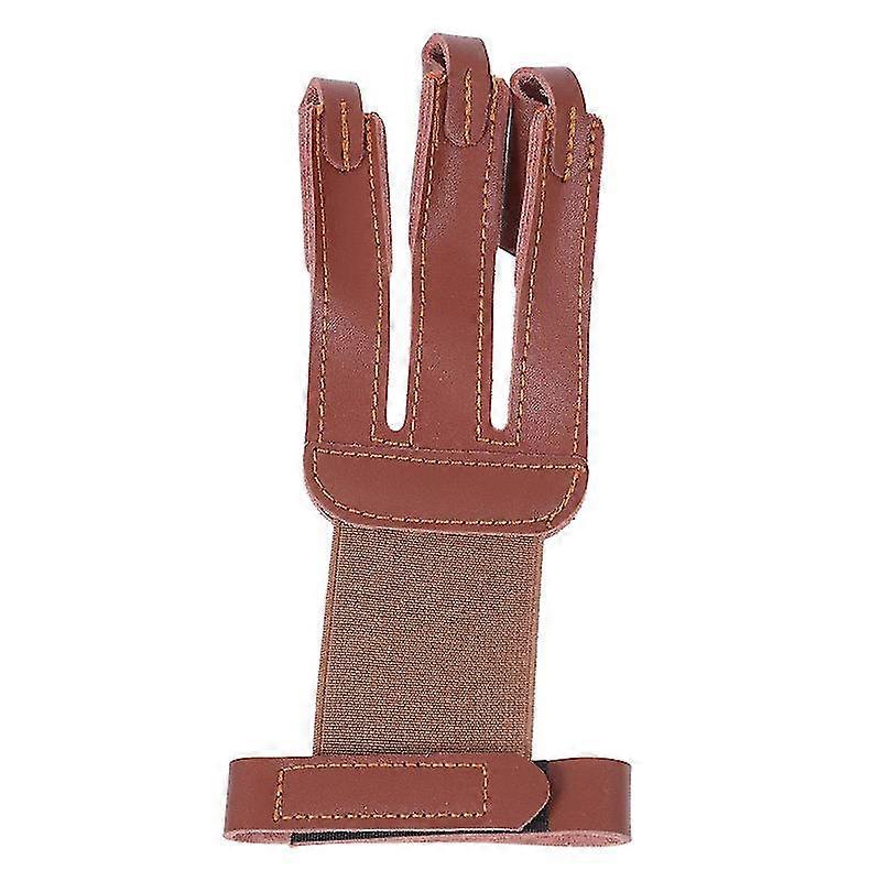 1pc archery finger tab genuine cow leather shooting protector finger protector