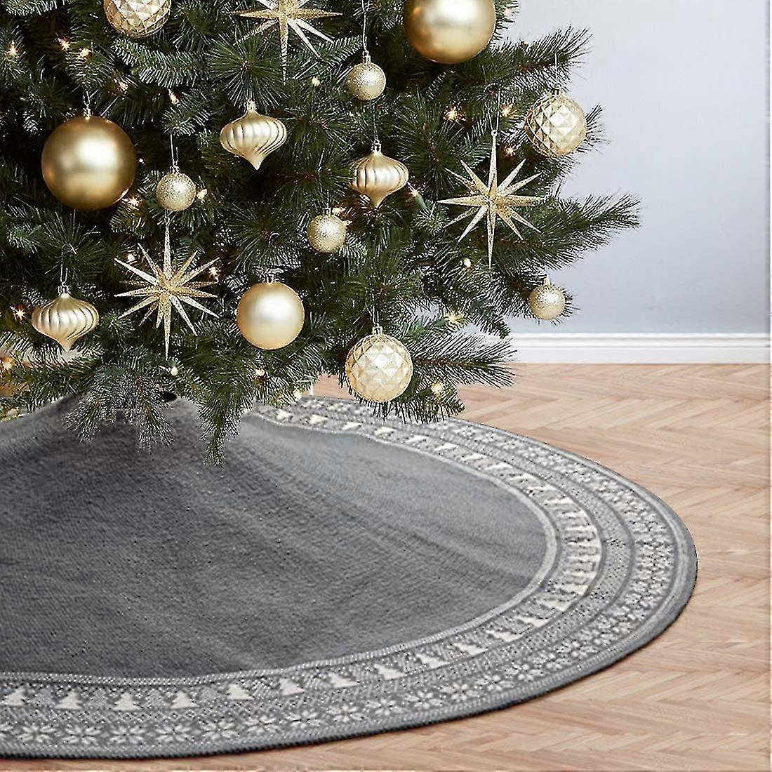 Large Christmas Tree Skirt, 48 Inch