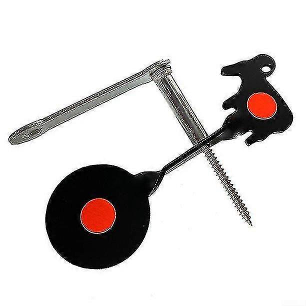 Stainless Steel Metal Practice Target, Shooting Target Bullseye Spinning Targets For Hunting Reactive Training Aid Tool