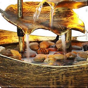 Fontaine De Table LED Avec Pierres - Décoration Apaisante USB Pour Bureau Ou Maison