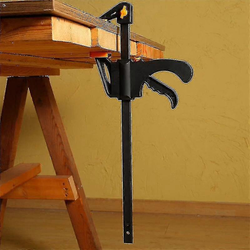 10 Pieces 4 Inch Quick Release Grip F Clamps Ratchet Bar Clamps Wood