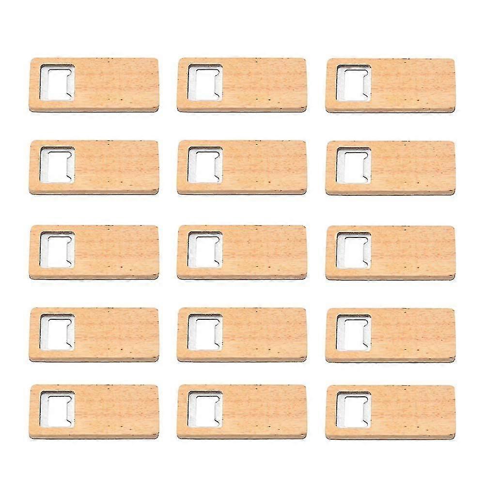 15pcs Wooden Handle Stainless Steel Openers Bar Kitchen Party Gift