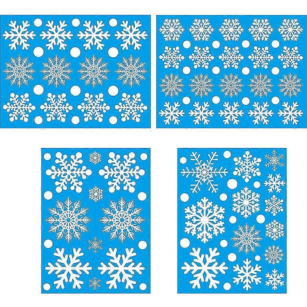 100pcs Christmas Window Stickers Window Decorations Xmas Window Decals