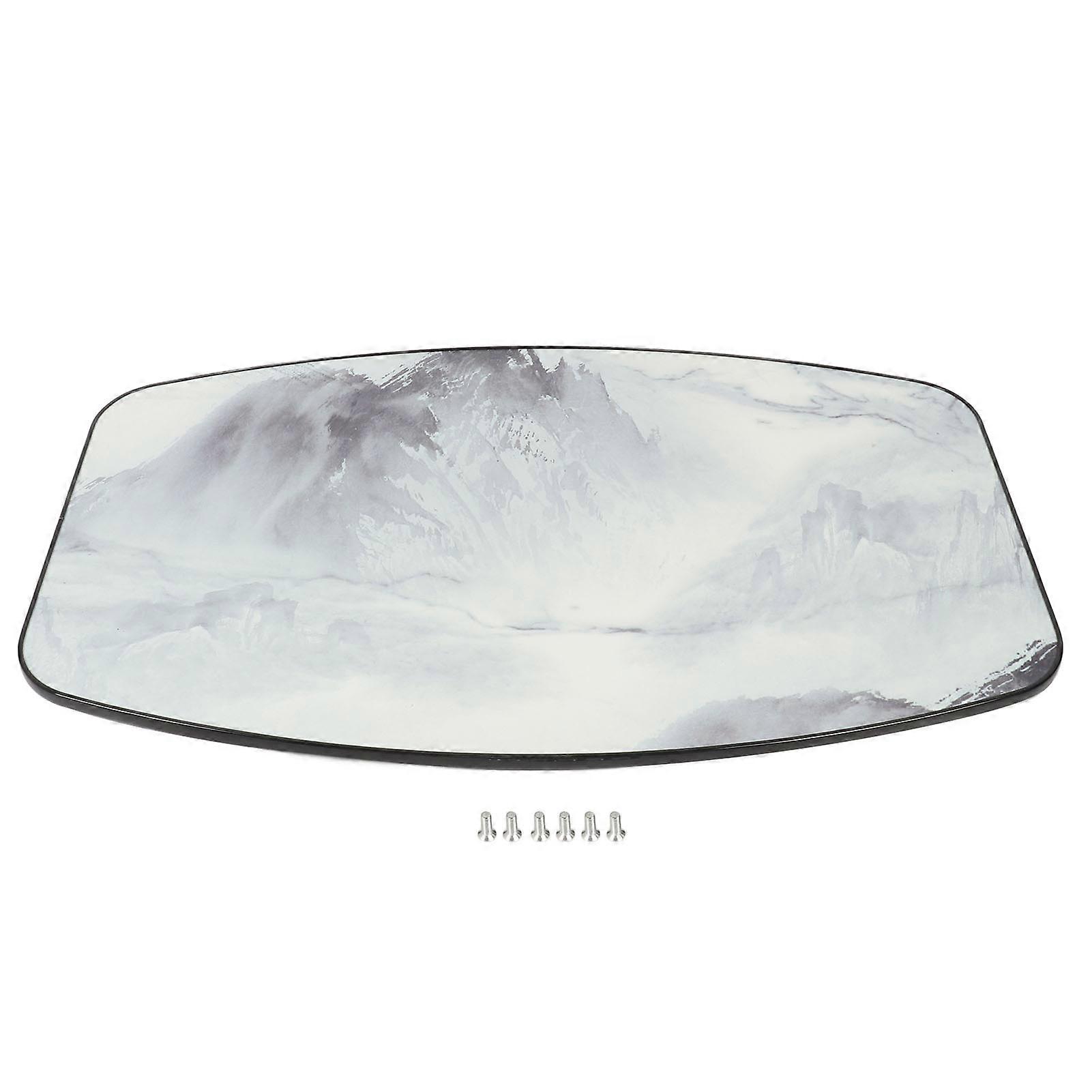 RV ορθογώνια επιτραπέζια κορυφαία 24x15.2inch στερεά ξύλινη τραπεζαρία τραπέζι επιτραπέζια επιτροπή για RV κατάστρωμα τροχόσπιτων Πλωτή βεράντα ματ ζωγραφική