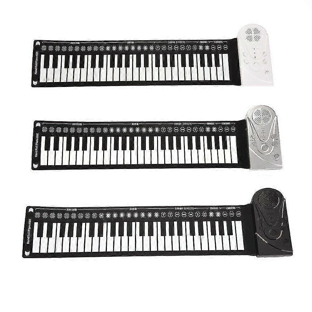 Usb 49 Keys Hand Roll Up Piano Portable Folding Electronic Keyboard Instruments