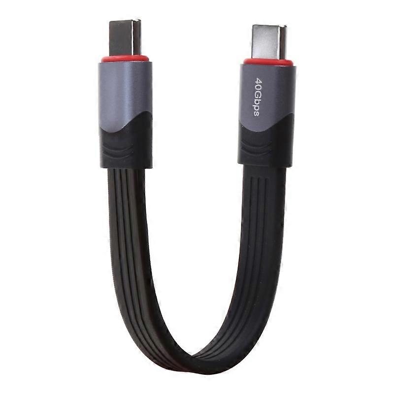 Cabo USB C para USB C curto [13,2 centímetros 5,2 polegadas] 40Gbps para 4 EmarkChip