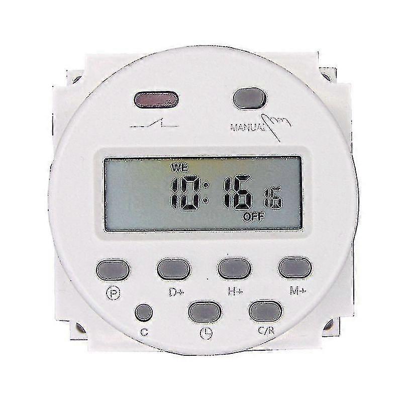 Big Lcd 1.6 Inch Digital Programmable Timer Switch With Ul Listed Relay Inside And Countdown Time Function 220v 230v Ac 7 Days(12v)