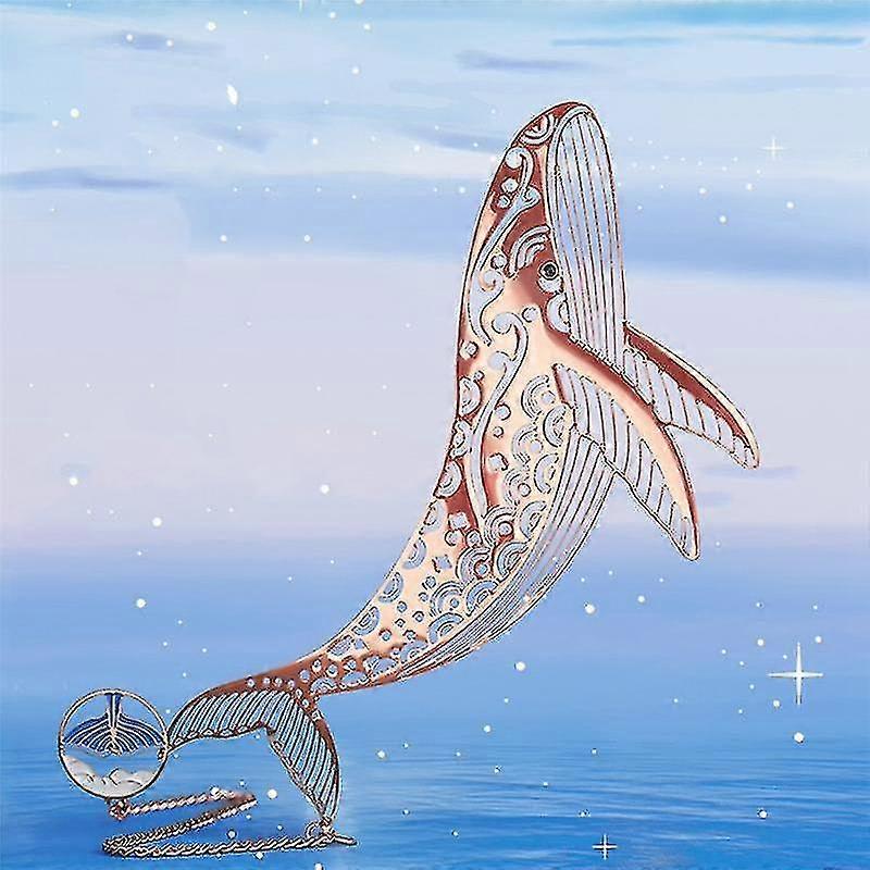 Metal Whale Bookmark Birthday Gift Compatible With Reader Brass Bookmark