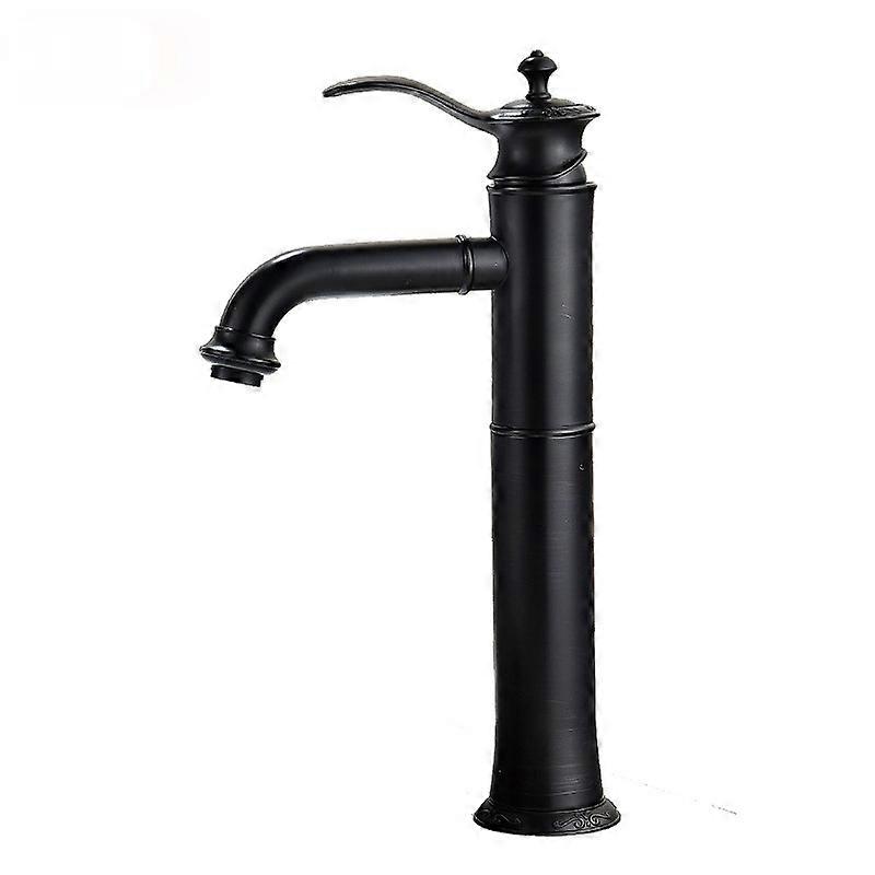 Robinets de salle de bain Robinet en bronze huilé Robinet de lavabo en laiton Robinet d’eau chaude et froideMarque : GDSART