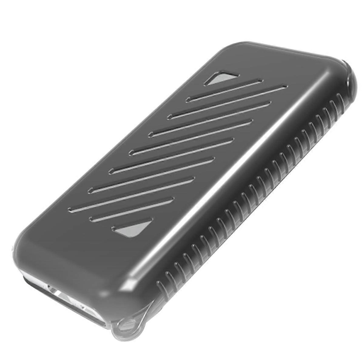 Suitable for Battery Protective Case Head Display Battery Full Cover TPU Soft Glue Transparent-Blac