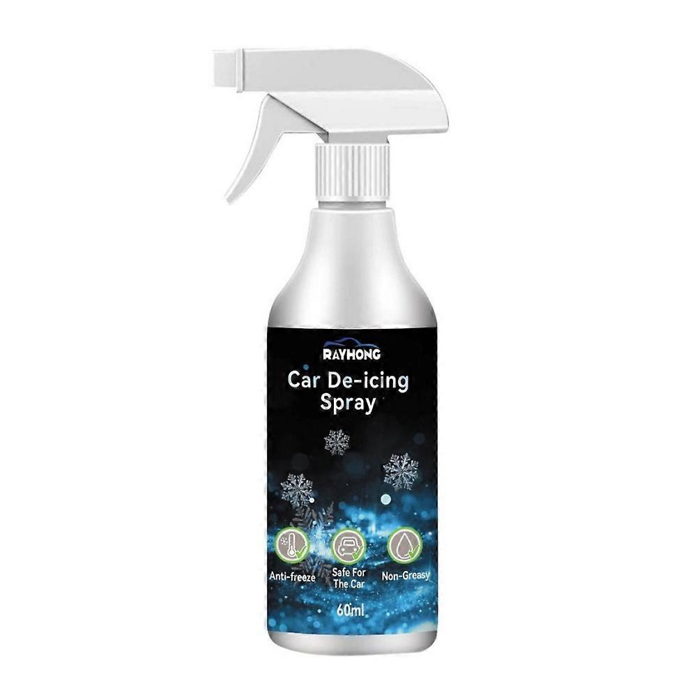 Fast-Acting Ice Melting Spray for Windshields, De Icer for Car Windshield