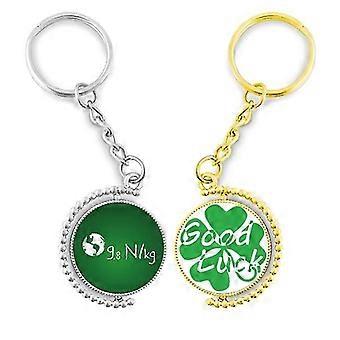 Kowledge Unit Acceleration Of Gravity Key Chain Ring Accessory Couple Keyholder Lucky