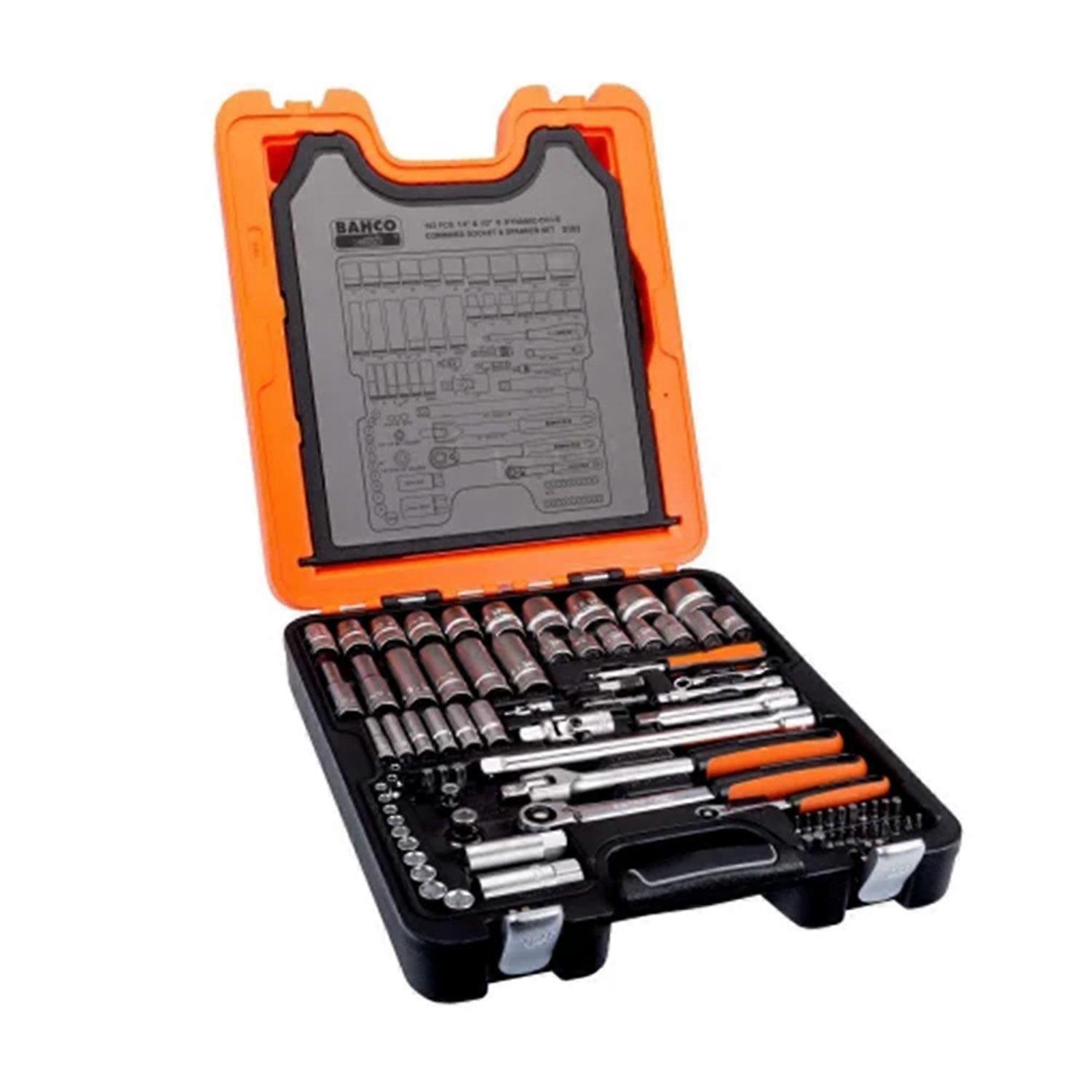 S103 1/4in &1/2in Dynamic Drive Socket & Spanner Set, 103 Piece