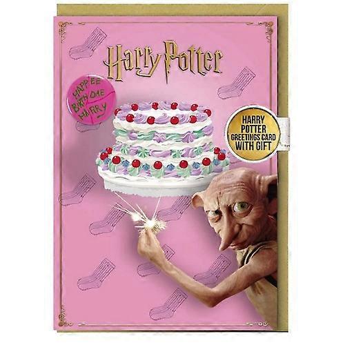 Harry Potter Dobby Birthday Card & Badge