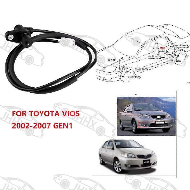 Compatible Vios Vios 2002 2003 2004 2005 2006 2007 Abs Front And Rear Wheel Speed Sensors