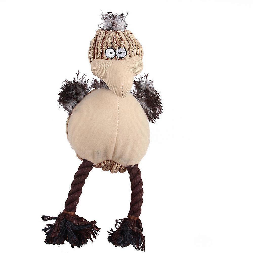 Interactive Plush Toy Pet Chew Toys Cat Dog Squeaky Toy Squeaker Sound Chew Fetch dog rope toy