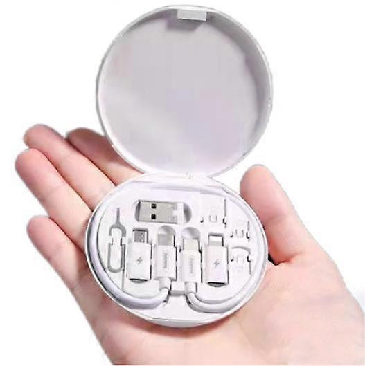 Multifunctional Digital Storage Box Five-in-one Adapter Typec Adapter 60W Fast Charging Multi-head Data Cable