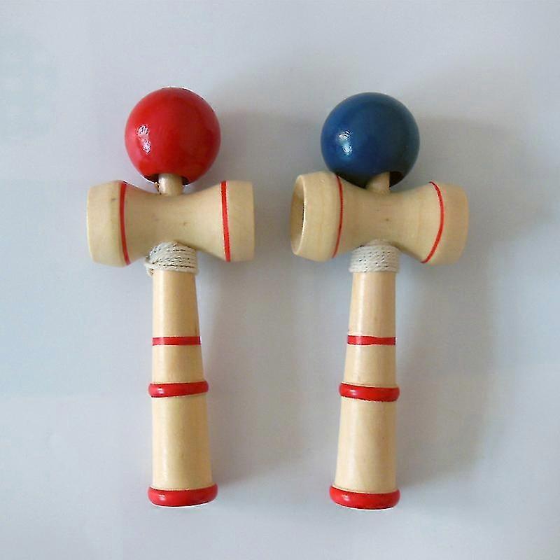 Wooden Educational Toys, 2pcs, Red & Blue