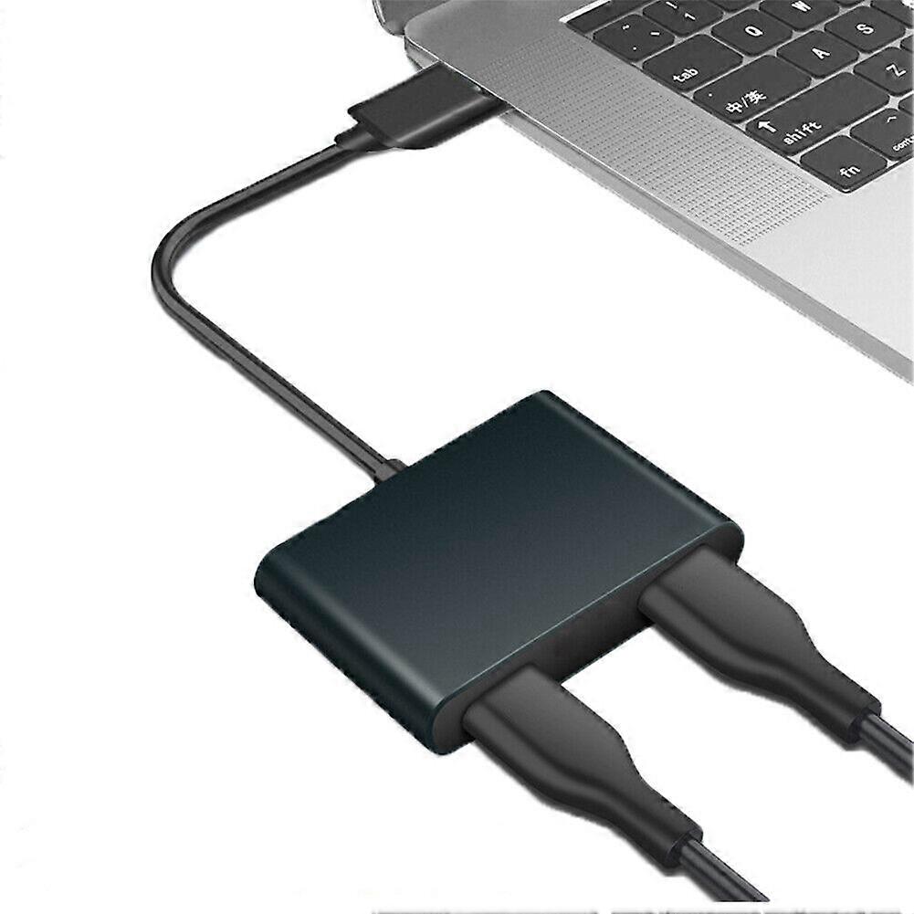 USB C dokkoló állomás 2 port USB C - Dual HDMI-kompatibilis HUB mobiltelefonhoz