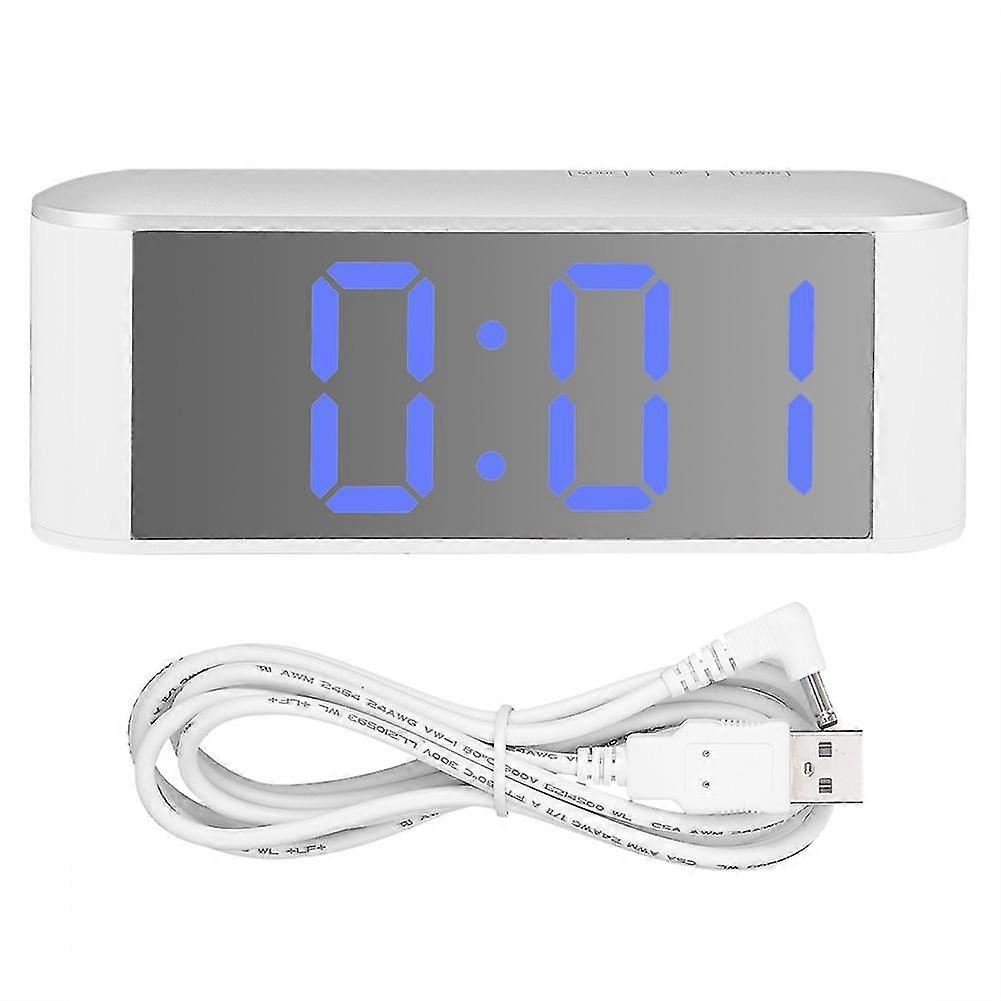 Household Desktop Multifunctional Led Electronic Digital Alarm Clock With Temperature Testingblue