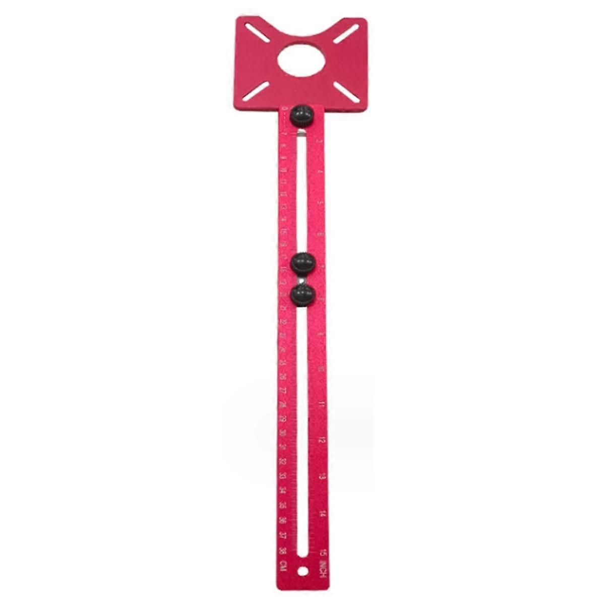 Milling Groove Bracket Base for Trimmer Edge Guide Positioning Circle Cutting Board Tool Router Circle Jig-Inch&cm B
