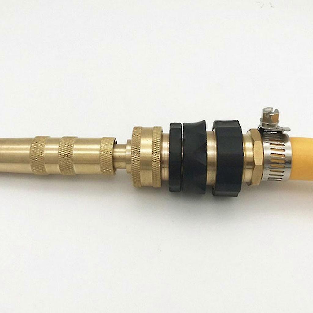 Solid Brass Heavy Duty Hose Nozzle Adjustable Garden Hose Watering Spray