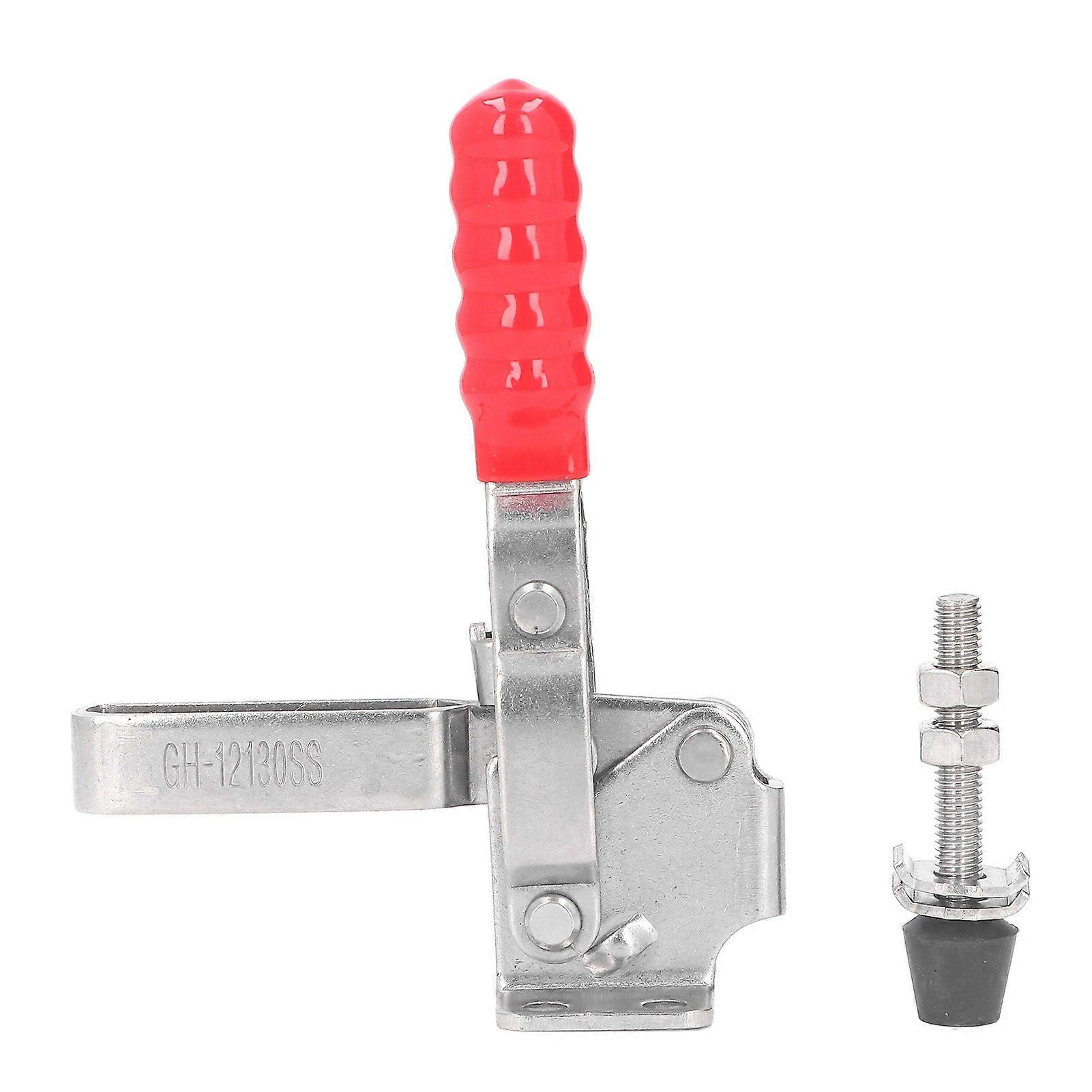 Toggle Clamp 304 Stainless Steel Hold Down Quick Release Vertical Toggle Clamp and Tool with Rubber Pressure Tip