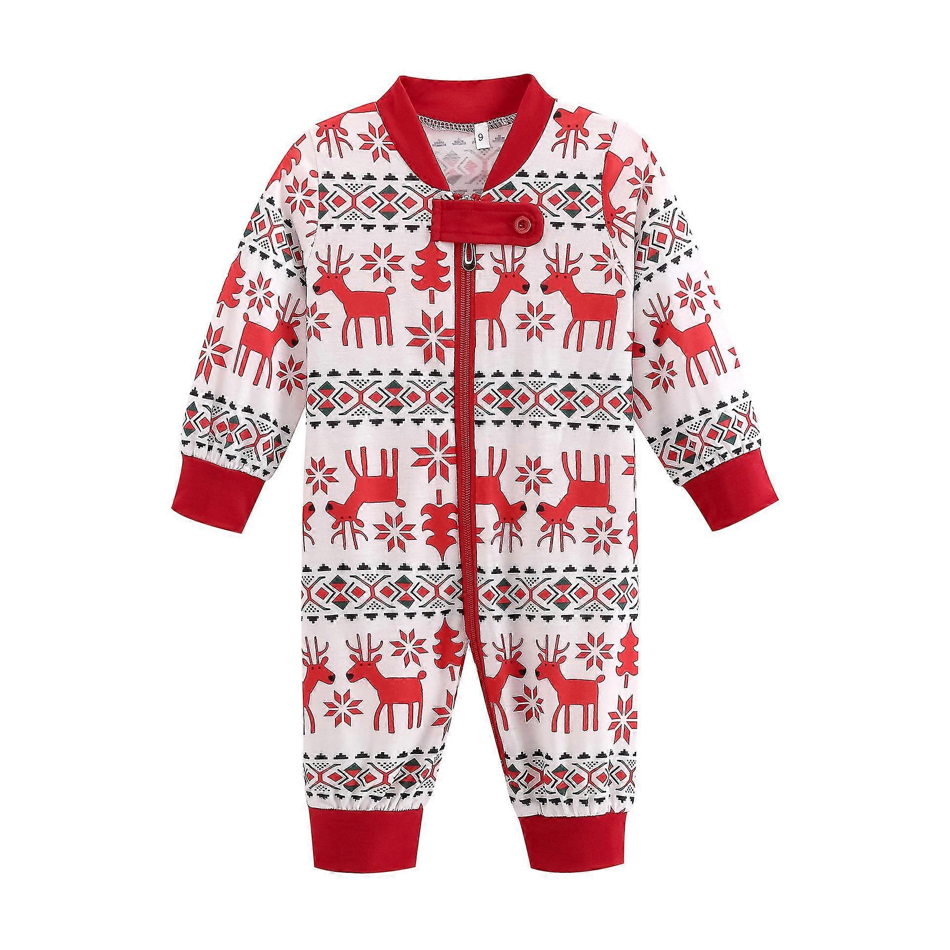 Julfamilj Matchande Pyjamas Nattkläder Pyjamas Set Festliga Vuxna Barn Nattkläder