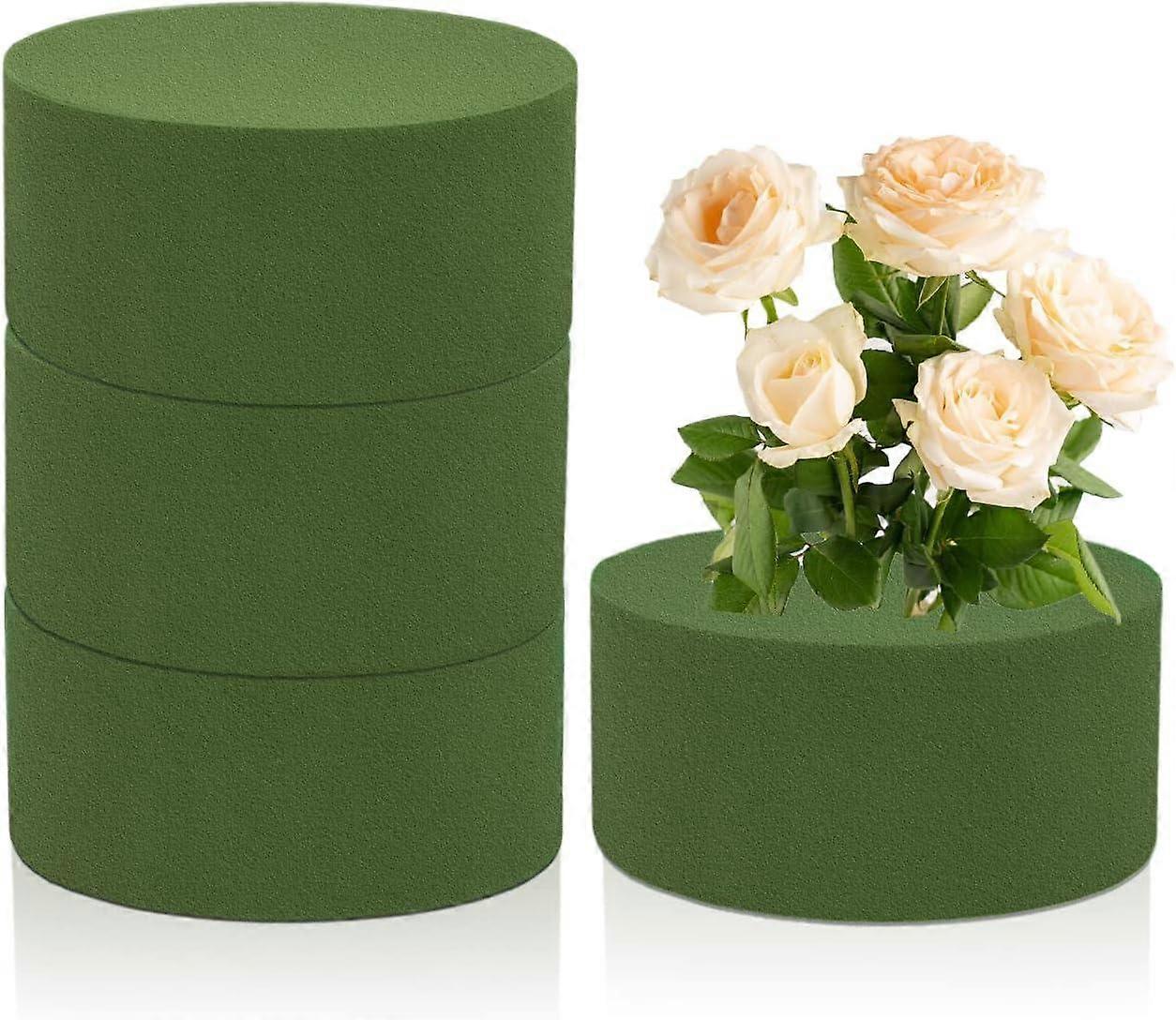 Floral Foam 4Pcs Dry &wet Flower Foam Round Florist Styrofoam Blocks Flower Foam For Or Artificia Flowers