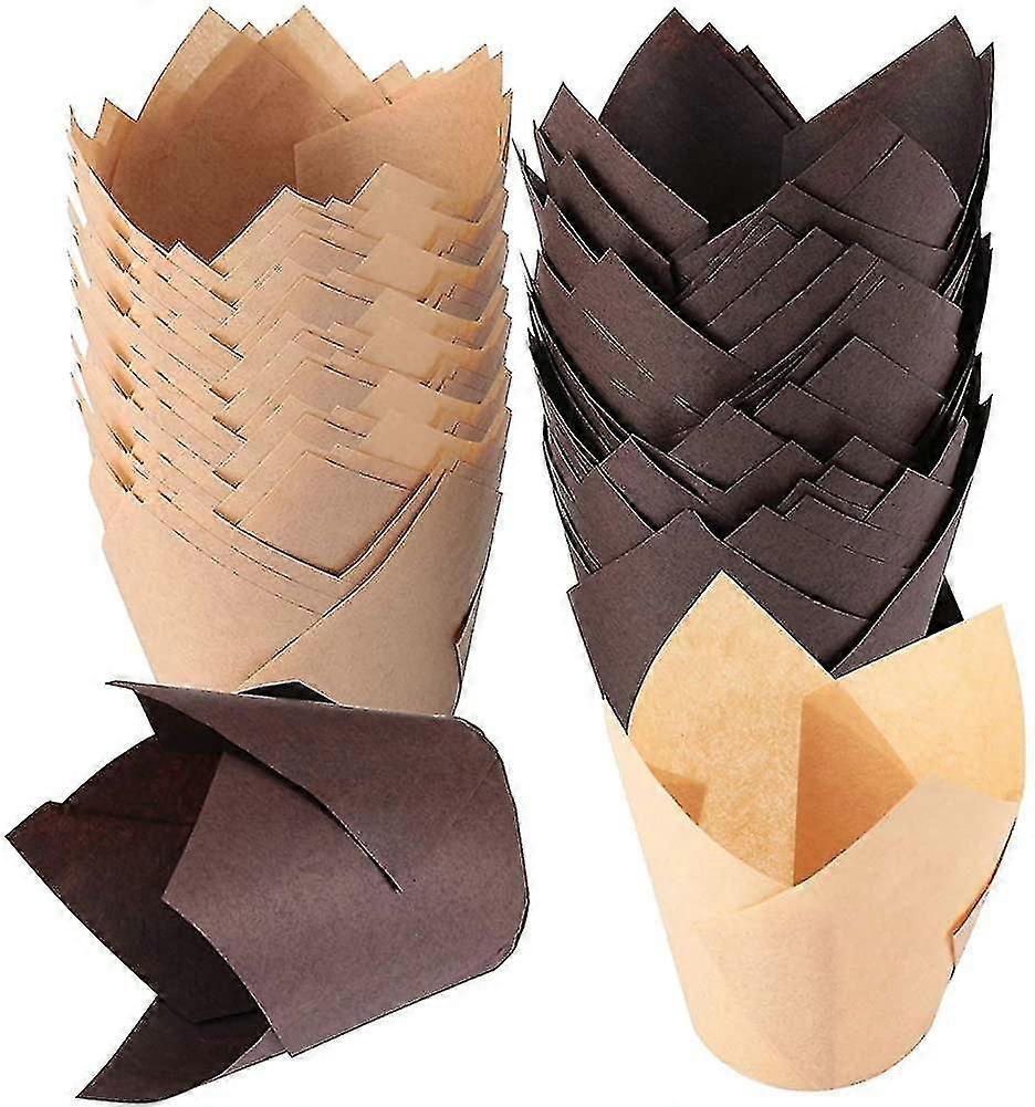 Cupcake Liner,baking Cups, 150 Pieces Tulip Cupcake Liners Baking Cup Holders An