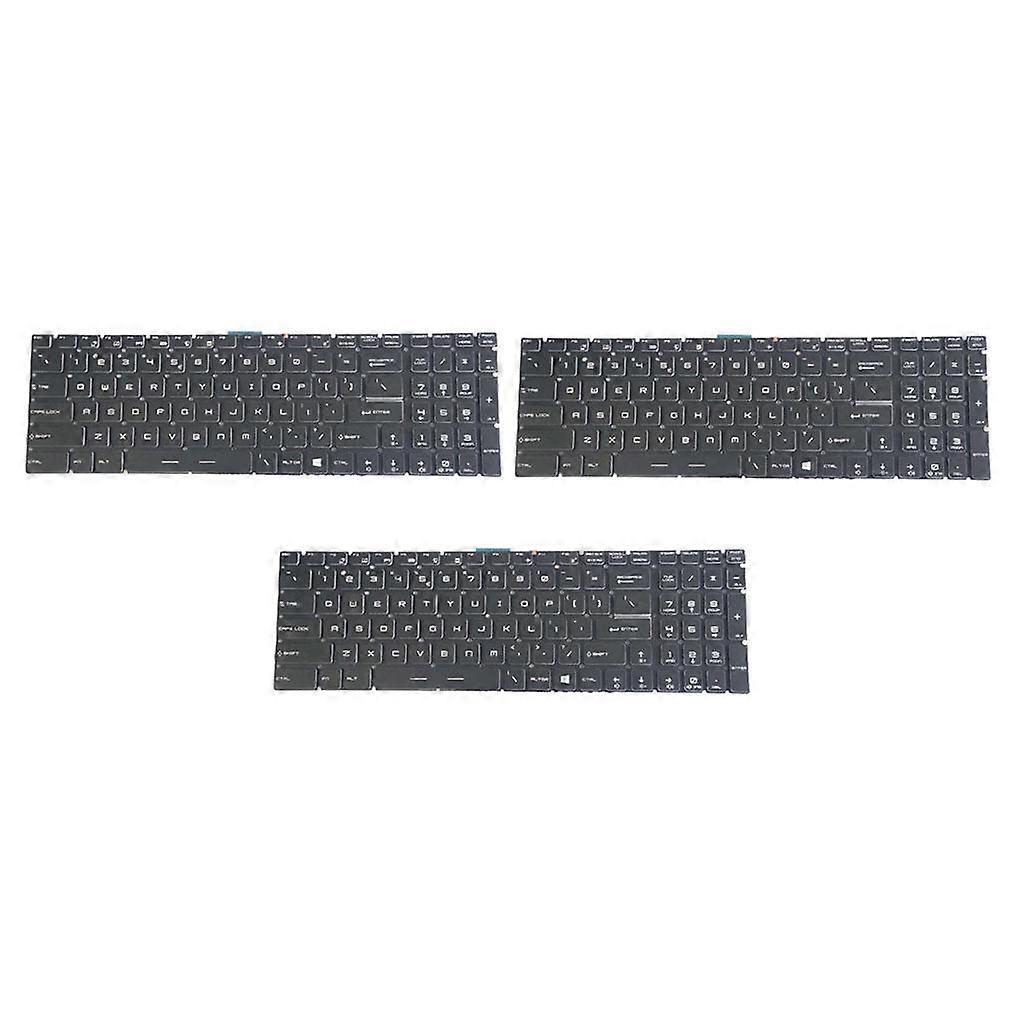 3 Pieces / Set Universal US English Keyboard For MSI GE72 GE62 WS60 GS60