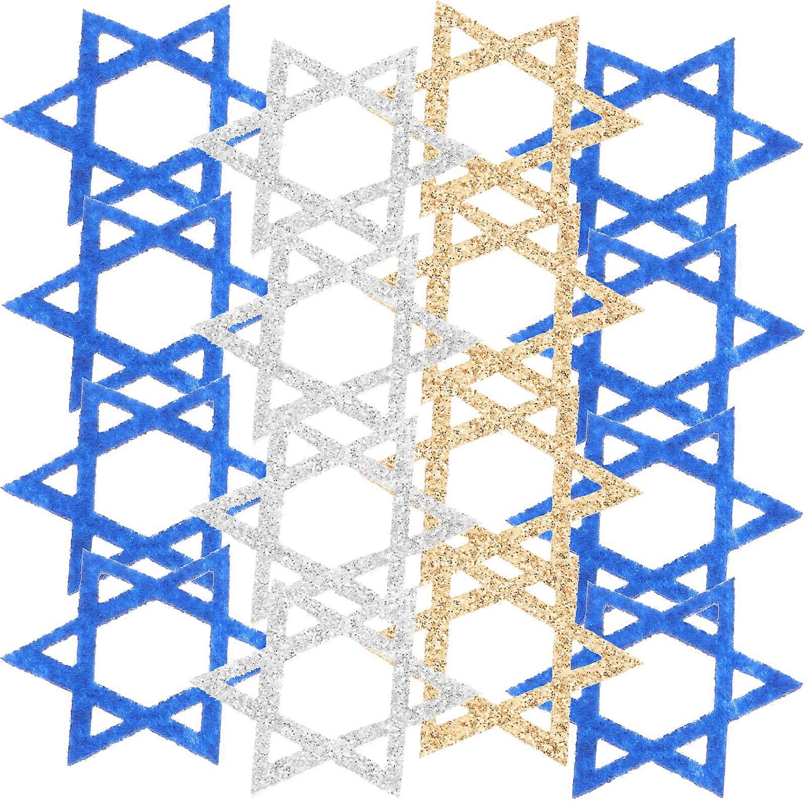 50Pcs Hanukkah Party Decoration Star Shape Table Scatter Hanukkah Party Table Centerpiece