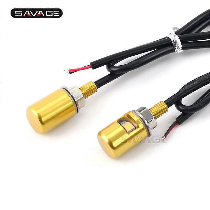 1 pair Universal 12V LED License Plate Light Screw Lamp Bolt White Light Chrome/Black/Blue/Red/Gold Motorcycle Waterproof CNCMotor Vehicle Lighting