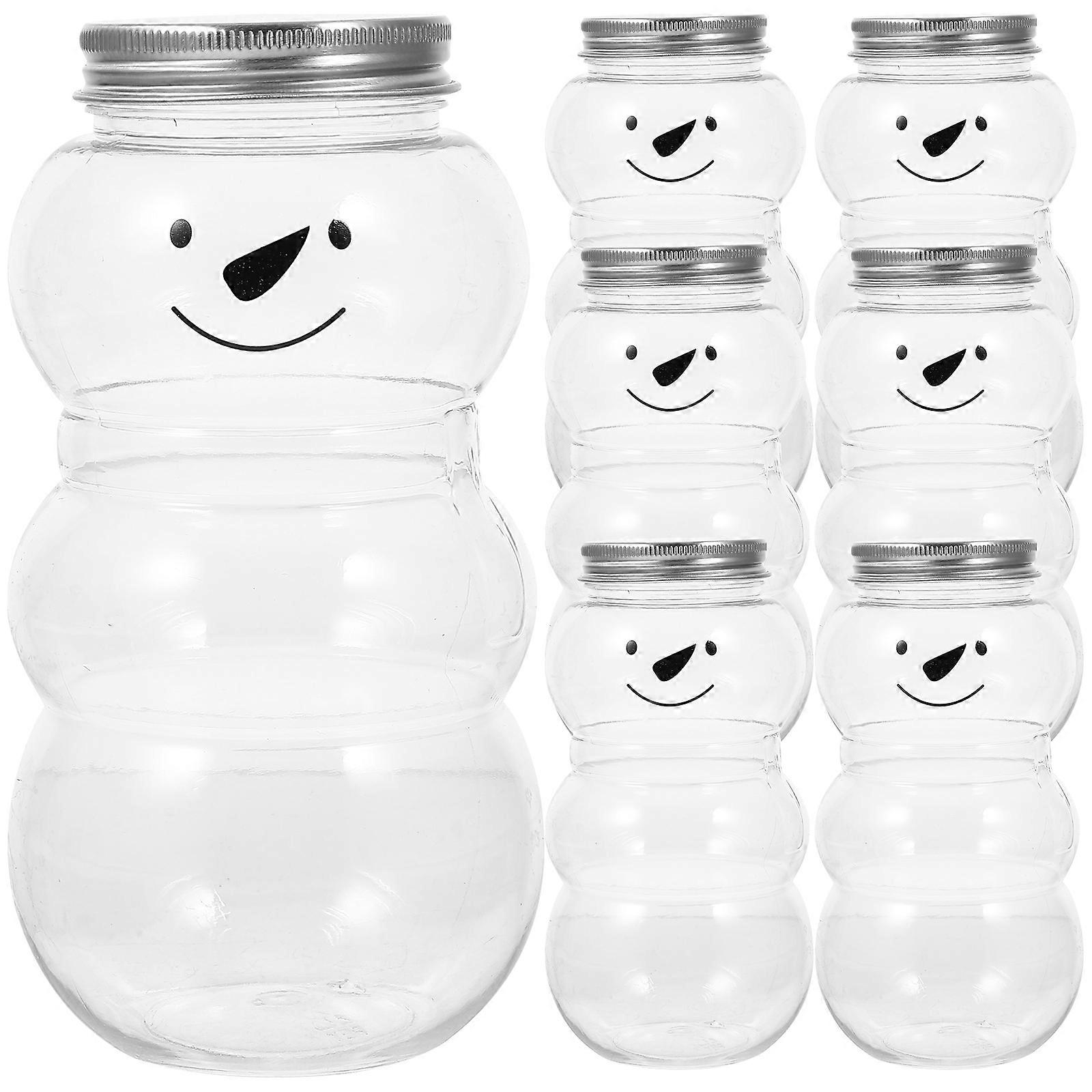 10 Pcs Candy Jars Lids Beverage Containers Smoothie Bottles Reusable Travel Drinking Bottle Candy Bottle Favors