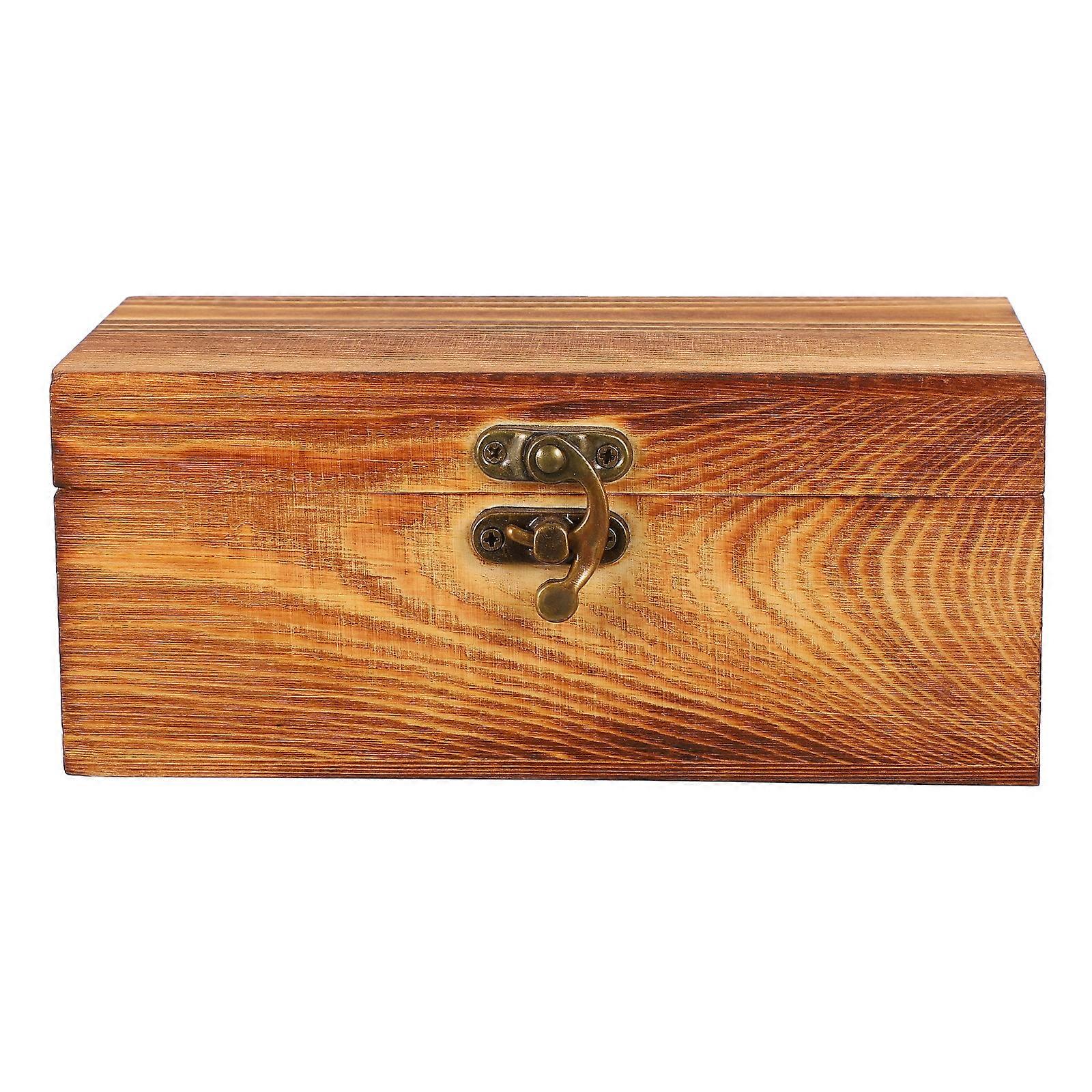 1pc Wooden Tea Box Tea Storage Box Tea Packaging Box Creative Tea Container