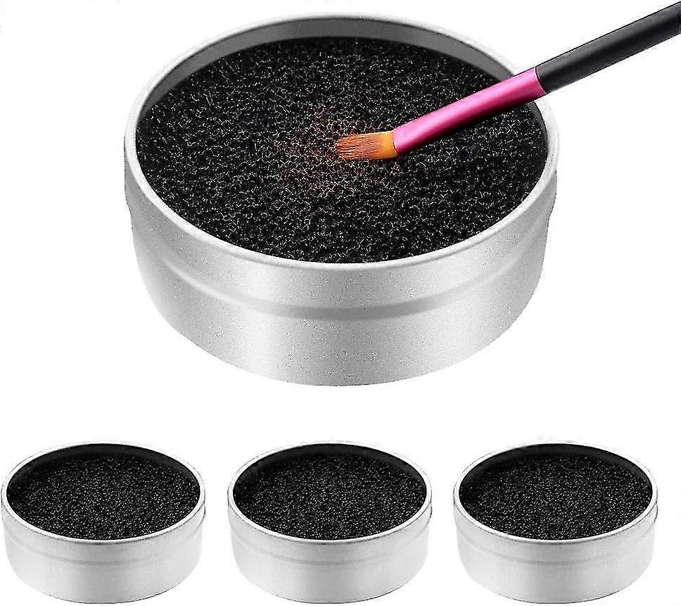 Brush Colour Removal Sponge 3 Pack Dry Makeup Brush Cleaner Sponge, Quick Brush Cleaner Solution