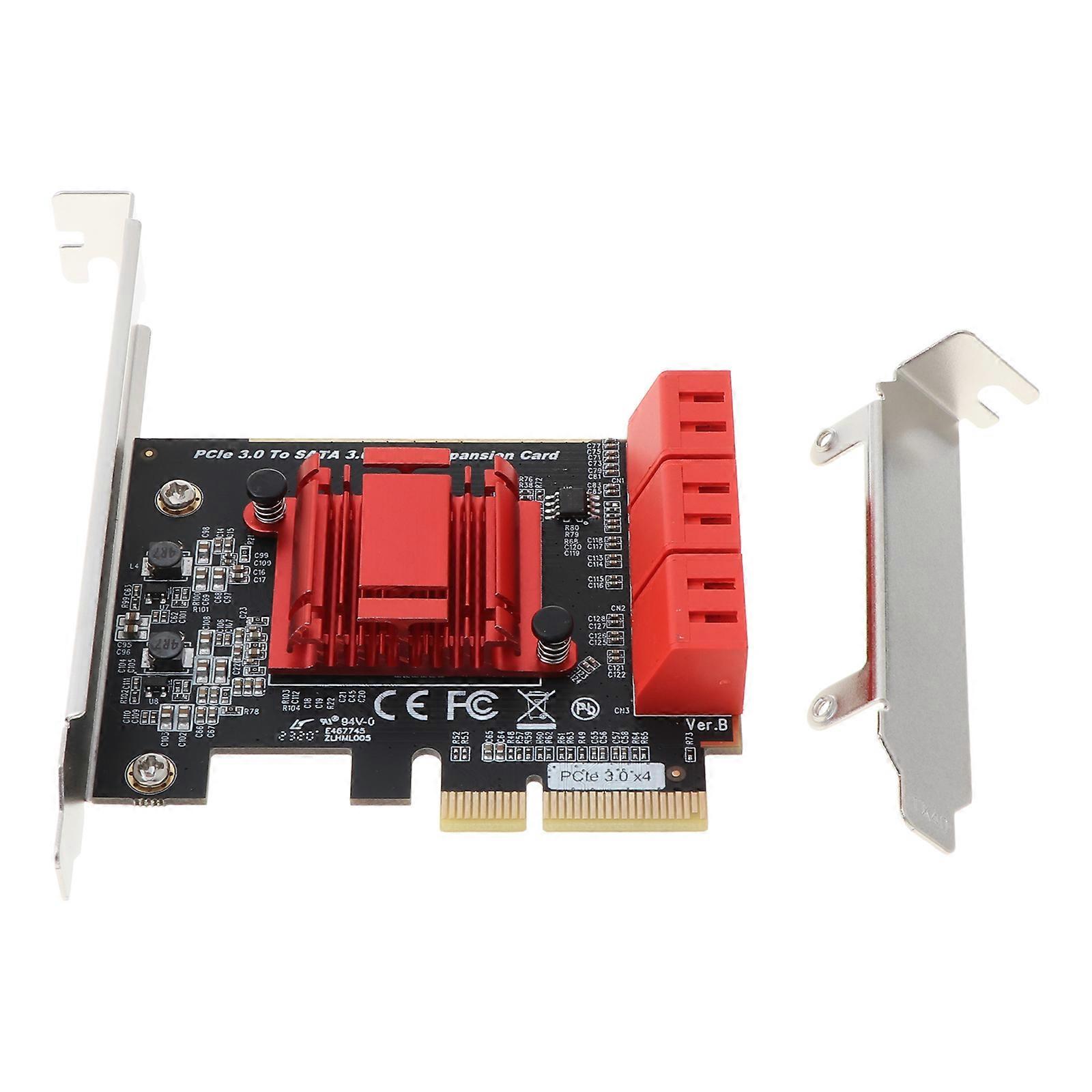 PCIe SATA Card 6 Port SATA Controller Expansion Card with Low Profile Bracket