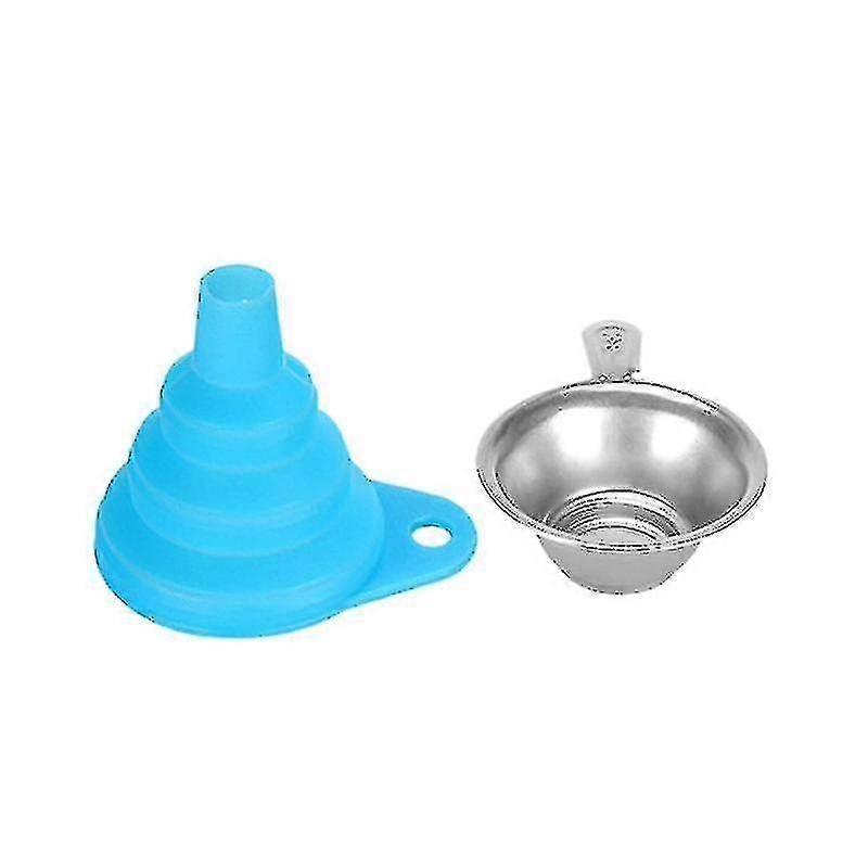 3d Printer Accessories Silicone Funnel Metal Strainer Compatible With Sla Blue