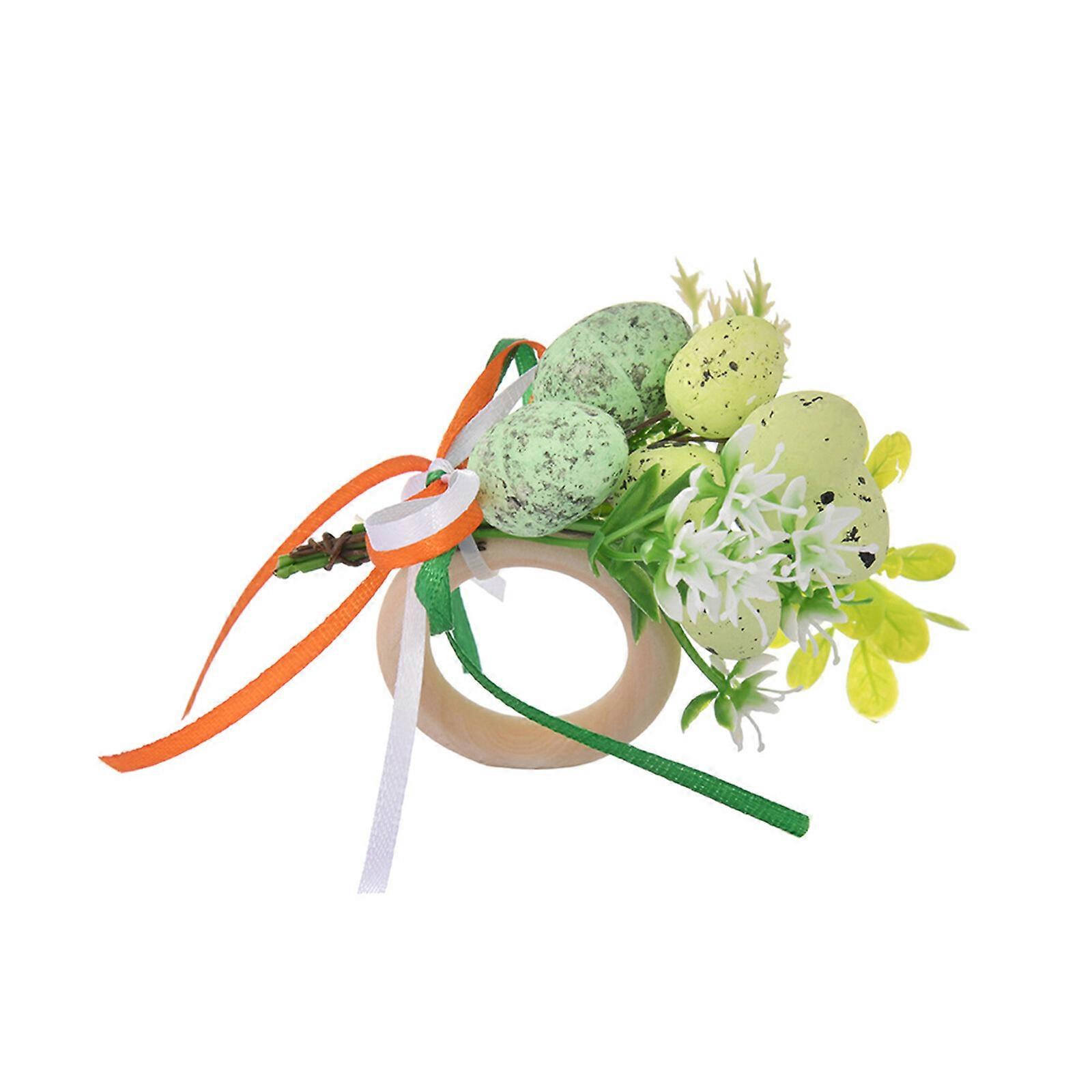 Unique Easter Egg Design Wooden Napkin Rings, Multipurpose Table Decorations