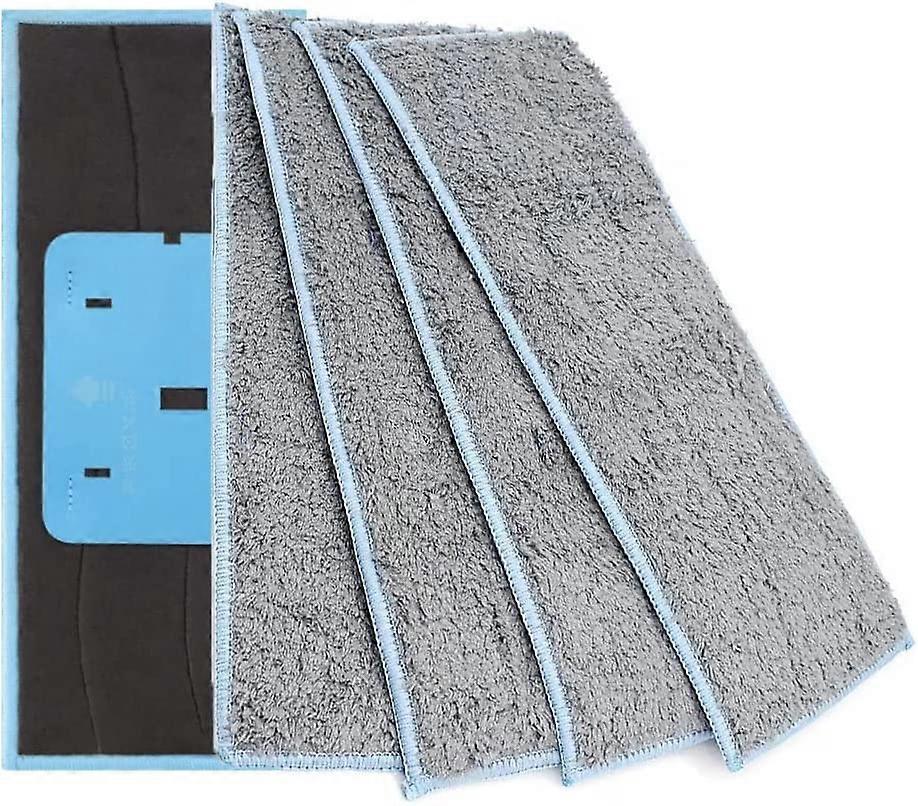 4 Pack Washable Cleaning Cloths Compatible with IRobot Braava Jet M6, Reusable Washable Wet Mops Compatible with Braava Jet m Series