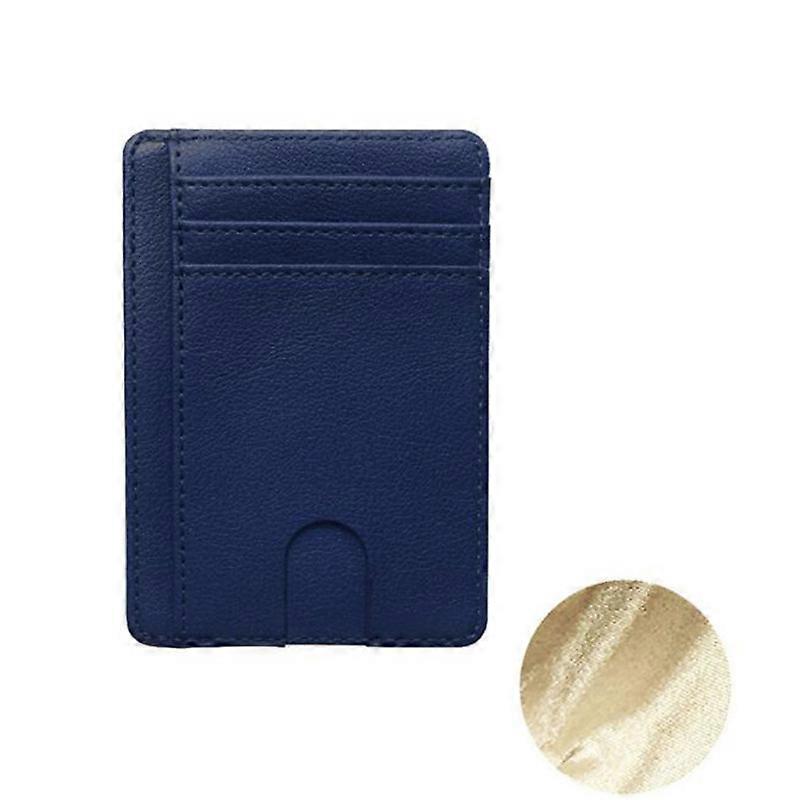 Slim Wallet RFID Blocking Minimalist Credit Card Holder Leather Wallet Credit ID Card Cover Purse Money Case Bag for Men Women