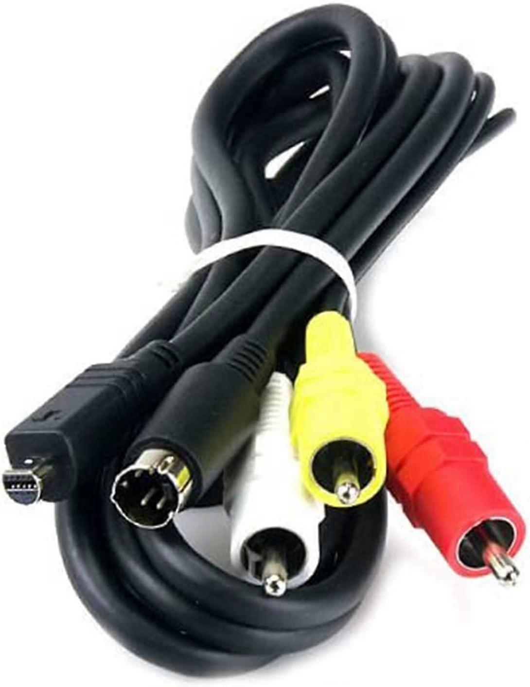 AV / الصوت والفيديو توصيل كابل لسوني DCR-SR55، DCR-SR57، DCR-SR58، DCR-SR60، DCR-SR62، DCR-SR70، DCR-SR72، DCR-SR75، DCR-SR7