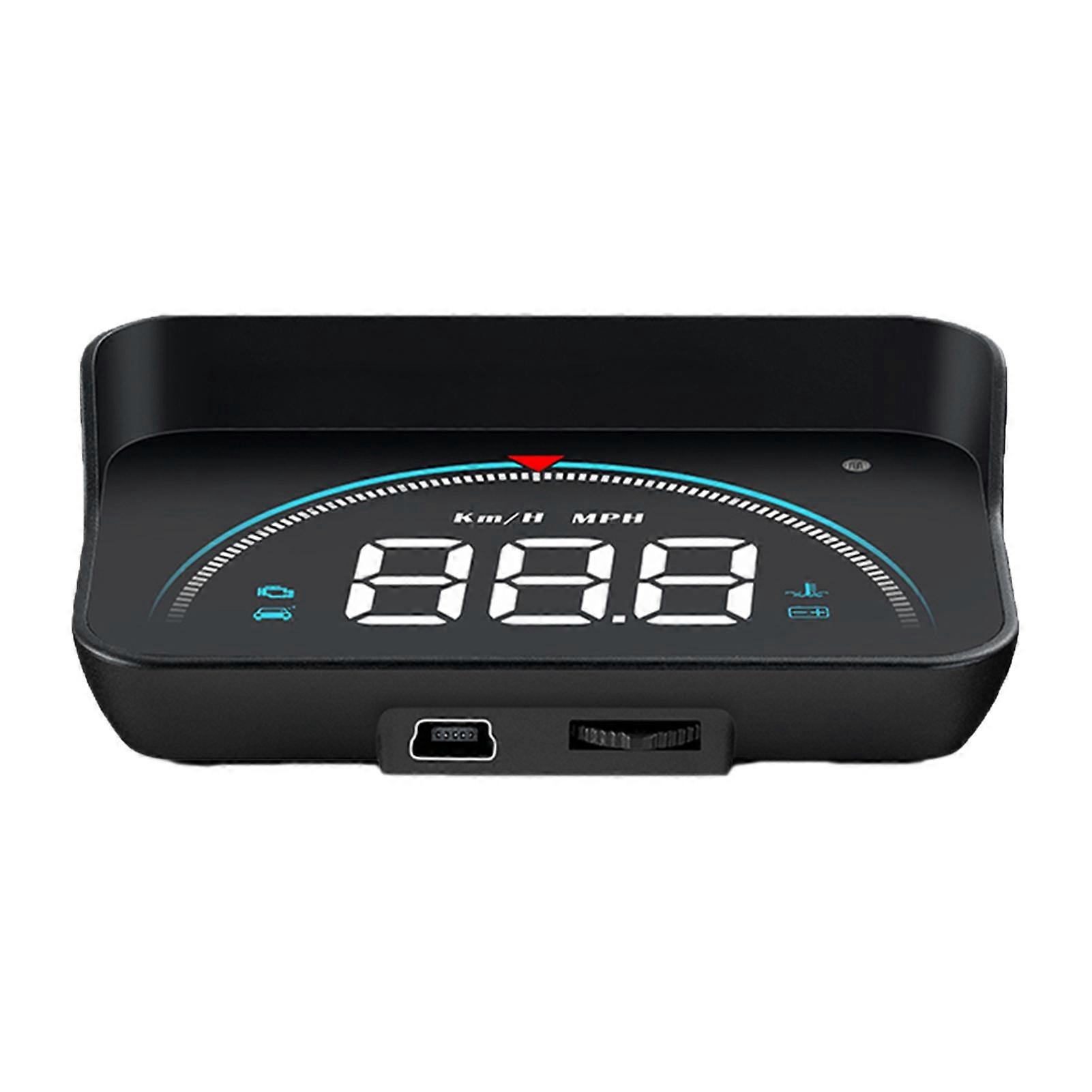 3.5 Inch Head-up Display Multifunction Overspeed Warning System Portable HUD Projector for Car