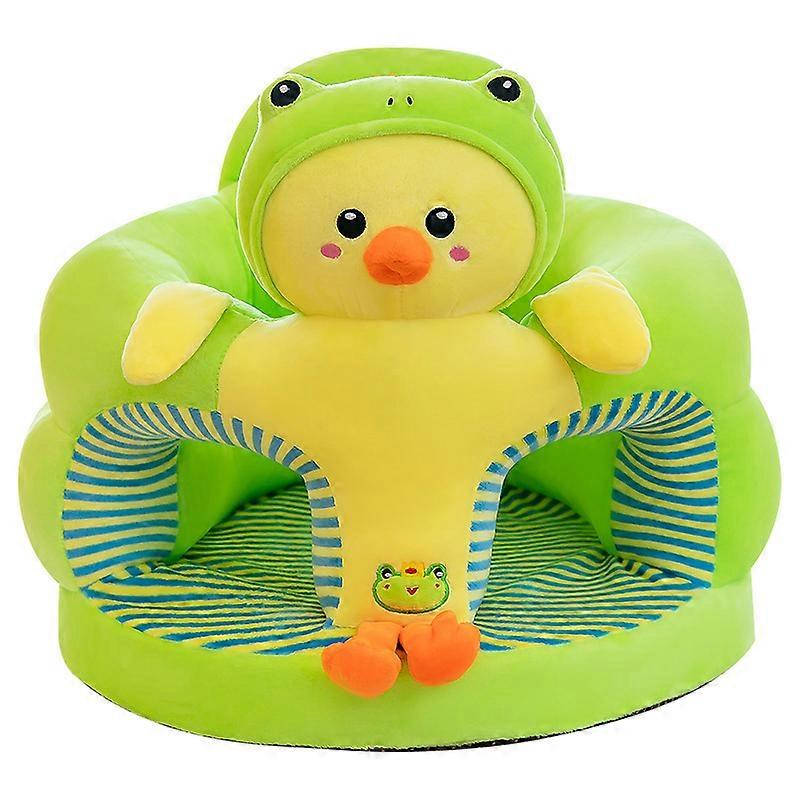 Baby Learning Seat-Cartoon Plush Toy, Infant Sitting Sofa with Anti-Fall Design, Bump Protection