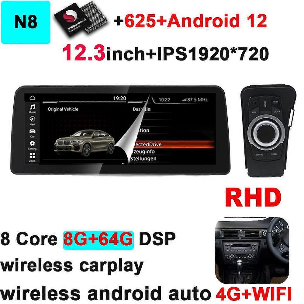 JingTian Car Carplay Android Auto Navigation Multimedia Radio Player for BMW 3 Series E90 E91 E92 E93 2005 2006 2007 2008-2012
