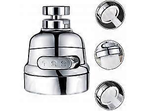360 Rotatable Kitchen Faucet High Pressure Power Spray Moveable Kitchen Tap Head 3 Modes
